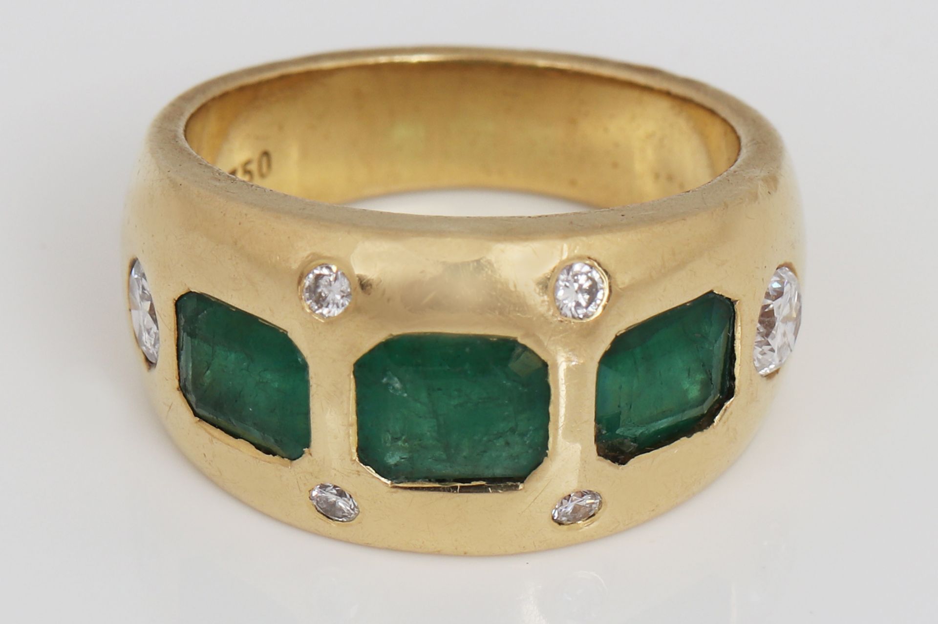 Smaragd und Diamantring Juwelier KAY, Hamburg