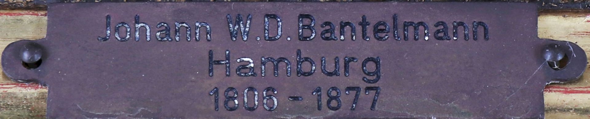 JOHANN WILHELM DAVID BANTELMANN (1806 Hamburg - 1877 ebenda) - Bild 2 aus 3