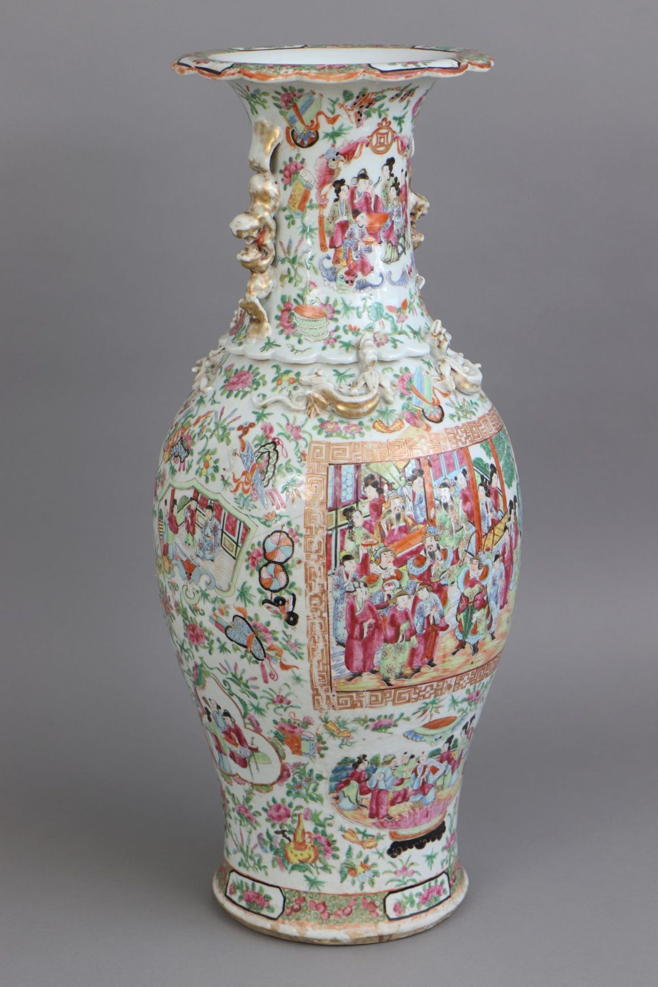 Chinesische Porzellanvase der Qing Dynastie - Bild 2 aus 6