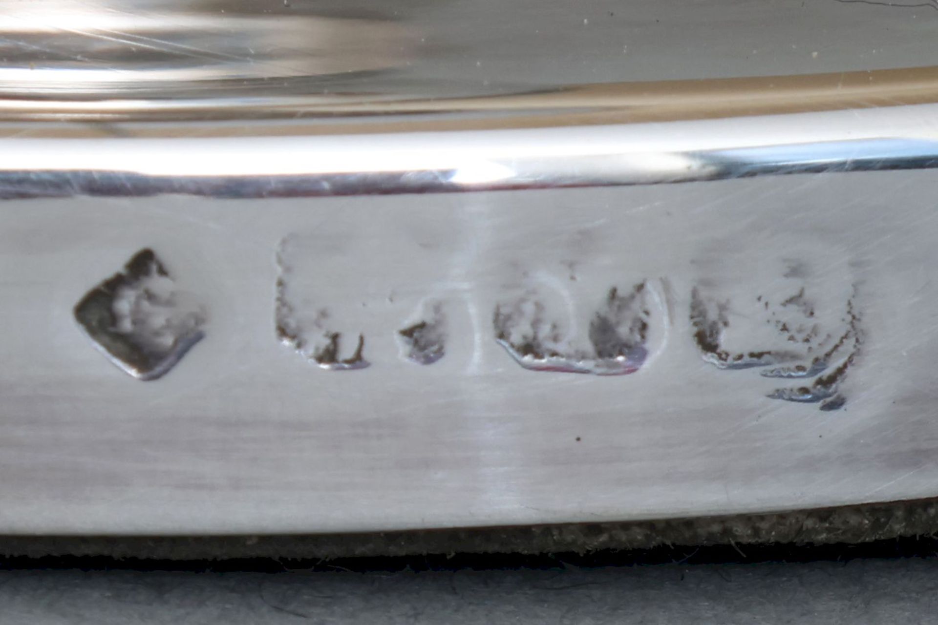 Tischlampe mit Fuß in Form eines versilberten Kerzenleuchters - Image 3 of 3