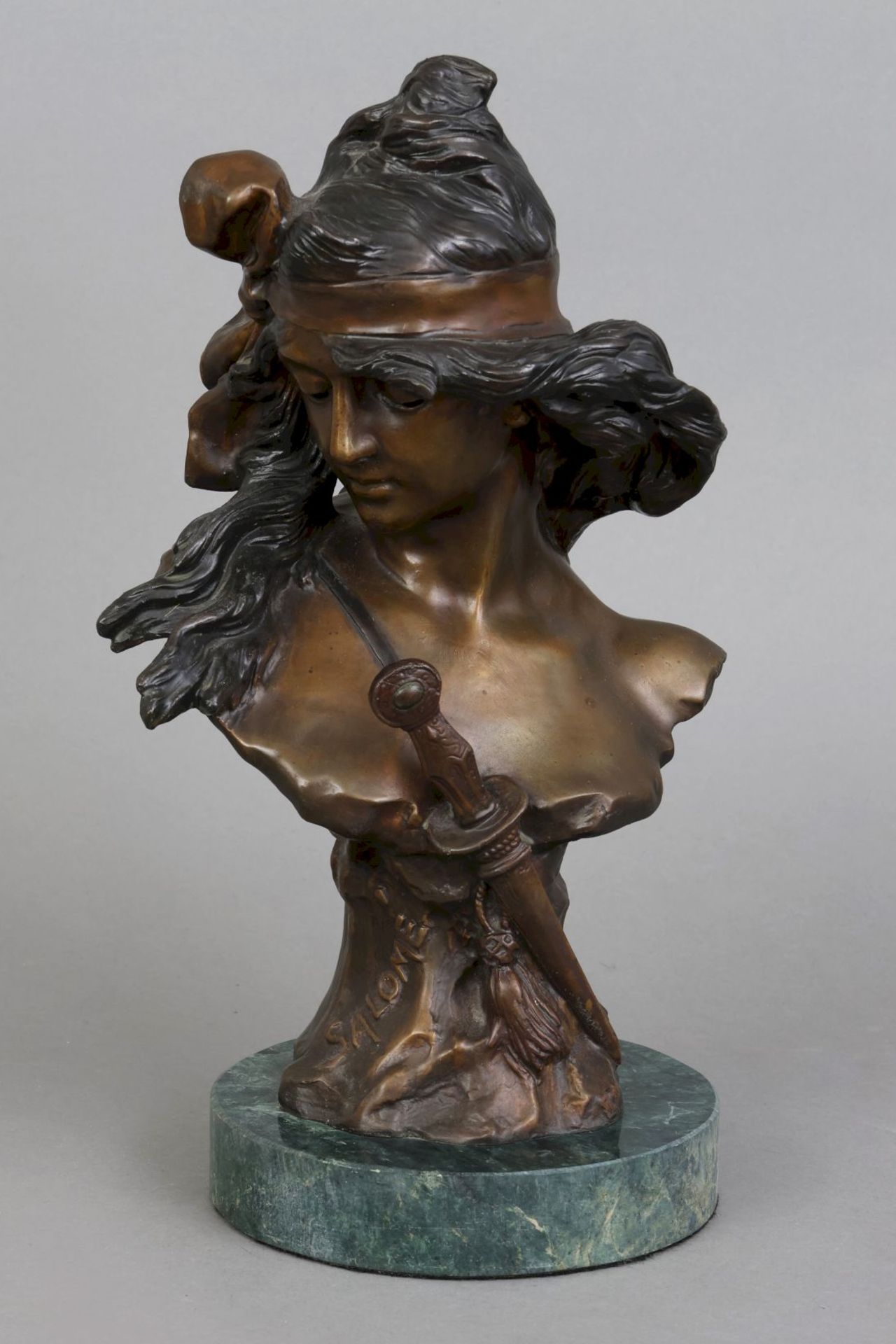 Bronze-Büste ¨Salome¨ im Stile der Belle Époque