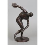 Bronzefigur ¨Diskobol des Myron¨ nach antikem Vorbild