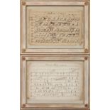 2 handschriftliche Partituren des frühen 19. Jahrhunderts