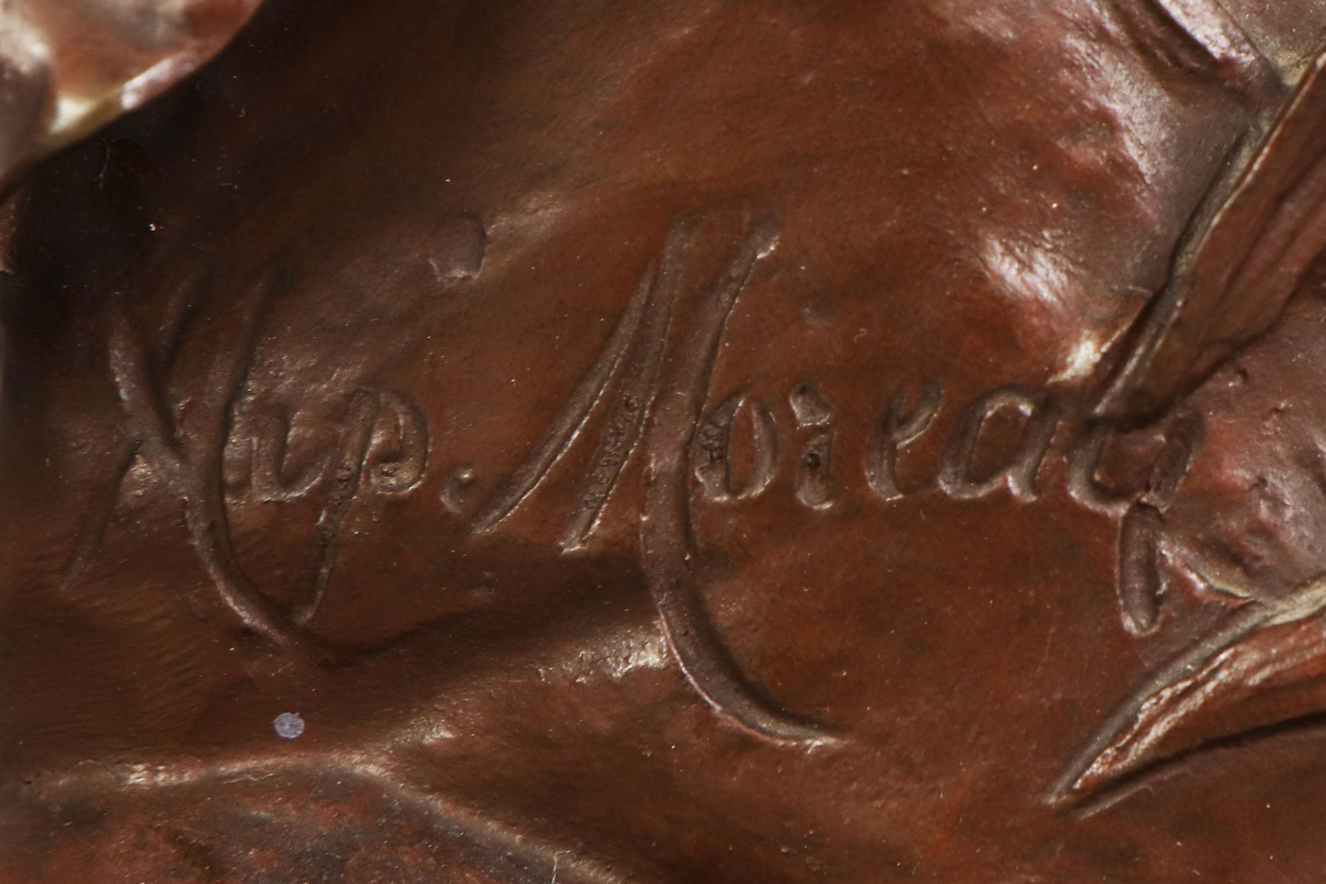 HIPPOLYTE MOREAU Bronzefigur ¨La Reve¨ (Der Traum) - Bild 4 aus 4