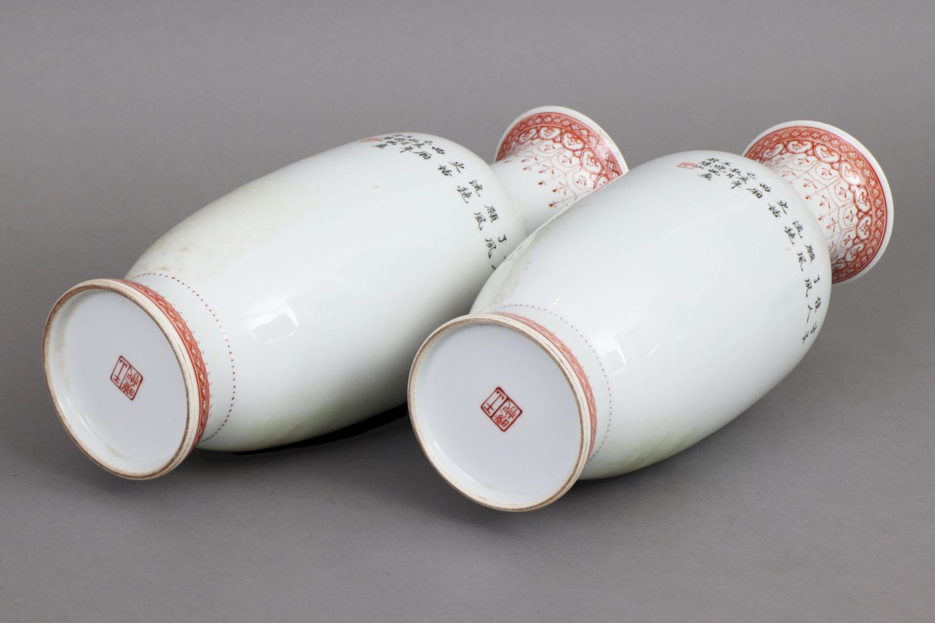 Paar chinesische Porzellanvasen - Image 3 of 4