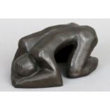 EVA DE MAIZIÈRE (1915 - 2003) Bronze-Skulptur ¨Kauernde Akt-Figur¨