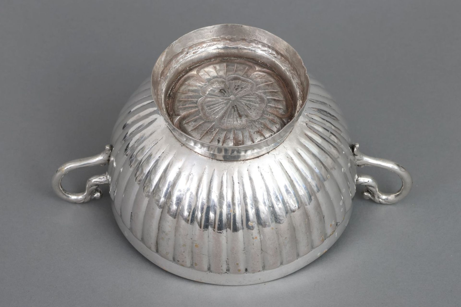Bolivianische Silberschale in Pokalform - Image 5 of 8