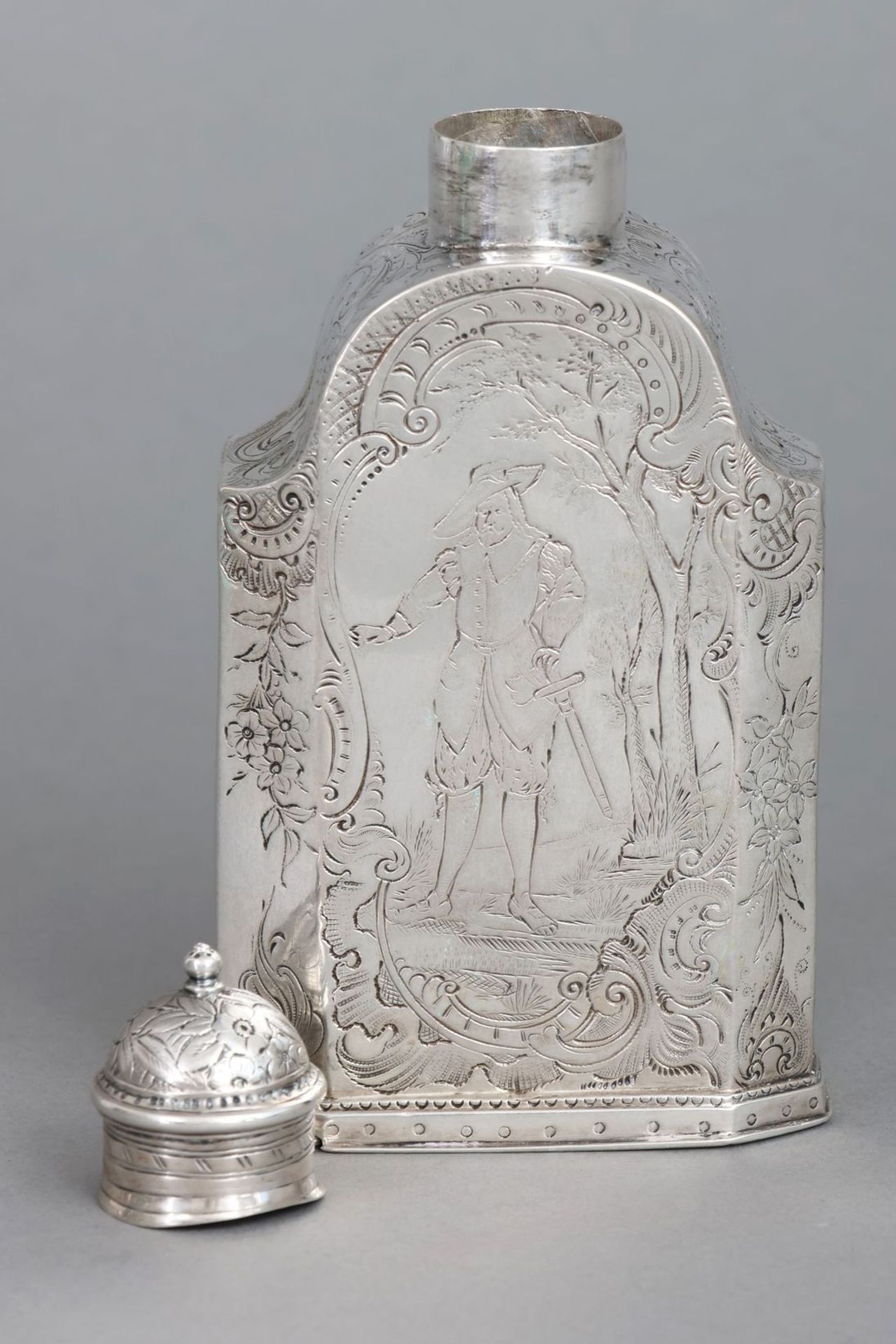 Silber Teedose des 18. Jahrhunderts - Image 4 of 8