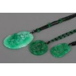 3 chinesische Jade Amulette