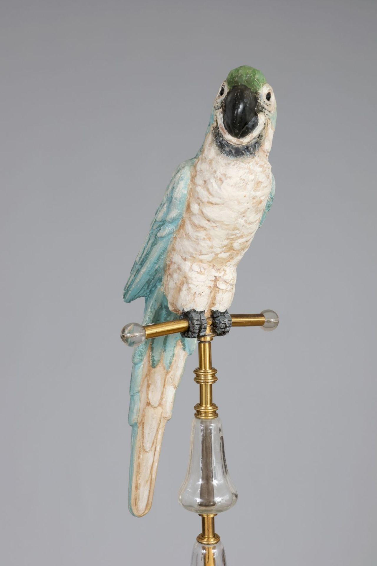 Dekorative Papageienfigur auf Metallstand - Image 2 of 3