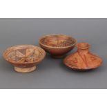 3 Teile präkolumbianische Keramik