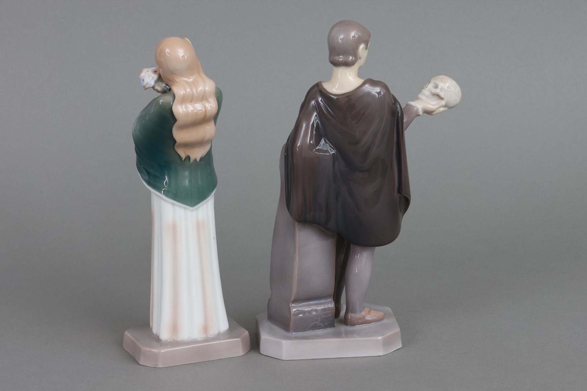 2 BING & GRÖNDAHL Porzellanfiguren ¨Hamlet und Ophelia¨ - Image 2 of 5