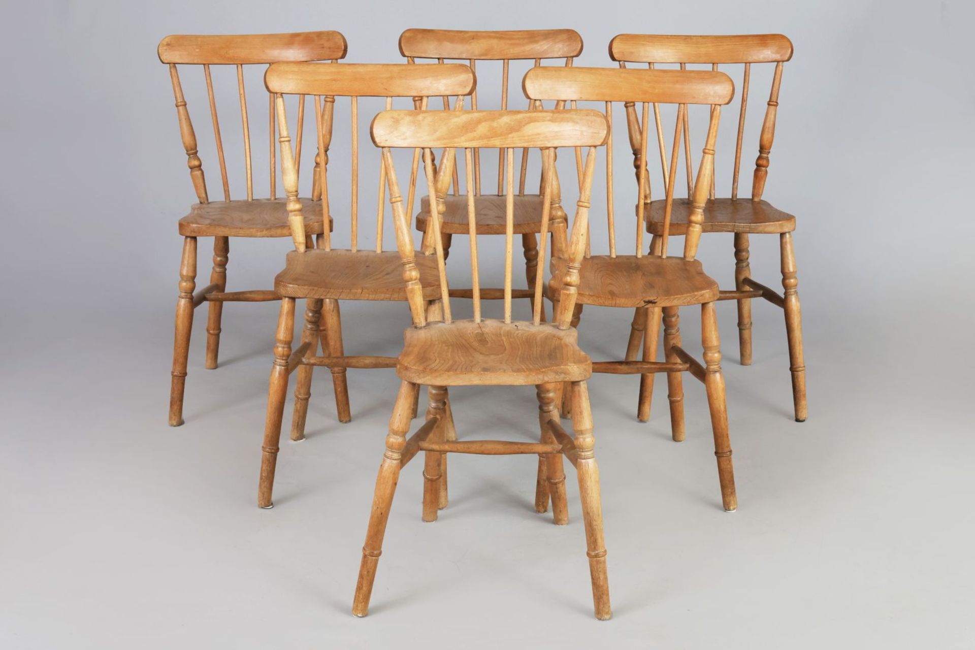 6 englische Farmer´s chairs