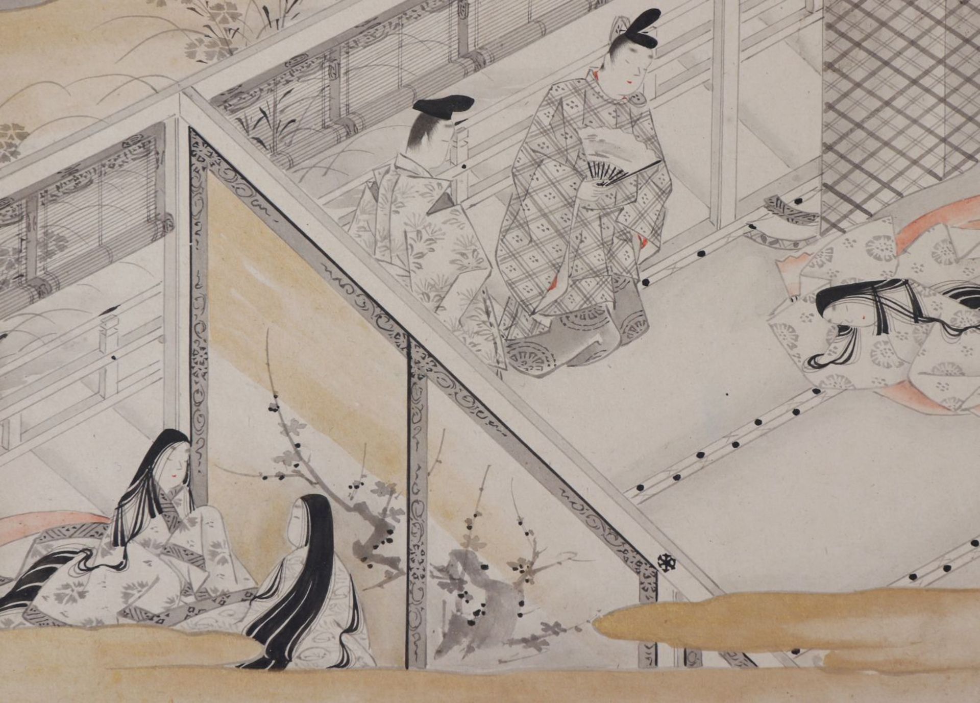MITSUSADA TOSA (1738-1806) oder Umfeld, 4 Feder- und Tuschezeichnungen - Image 3 of 5