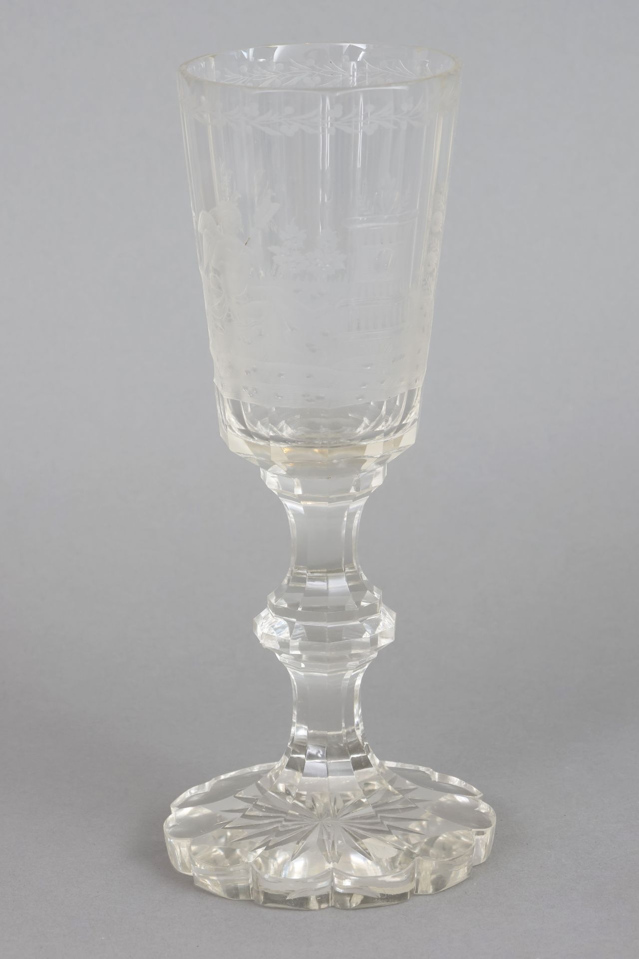 Pokalglas des Biedermeier