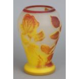 Kameenglas-Vase im Stile des französischen Art Nouveau