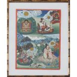 Tibetischer Thangka ¨"Mahasiddha"