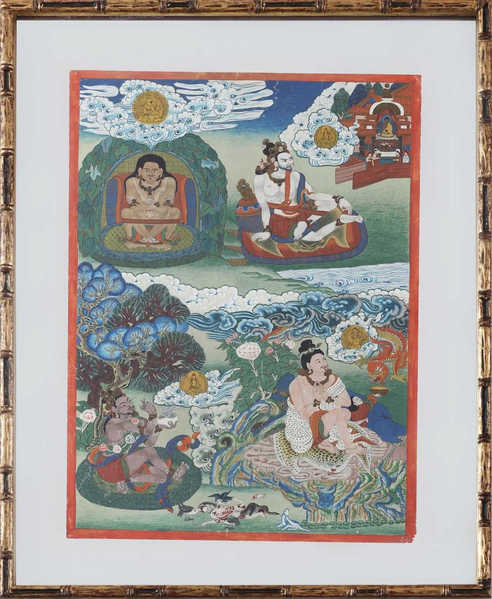 Tibetischer Thangka ¨"Mahasiddha"