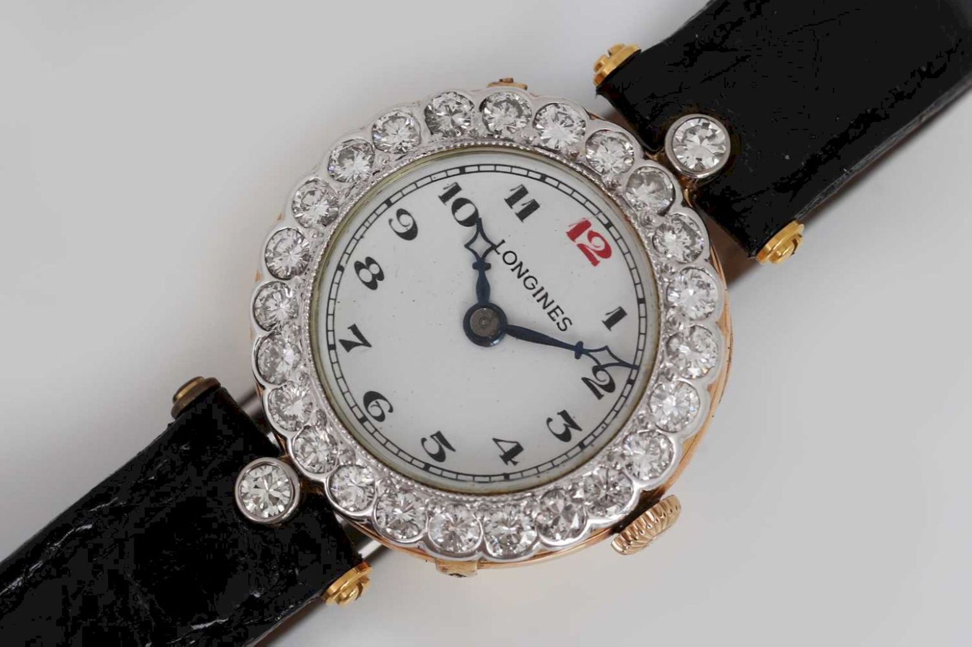 LONGINES Armbanduhr mit Diamanten