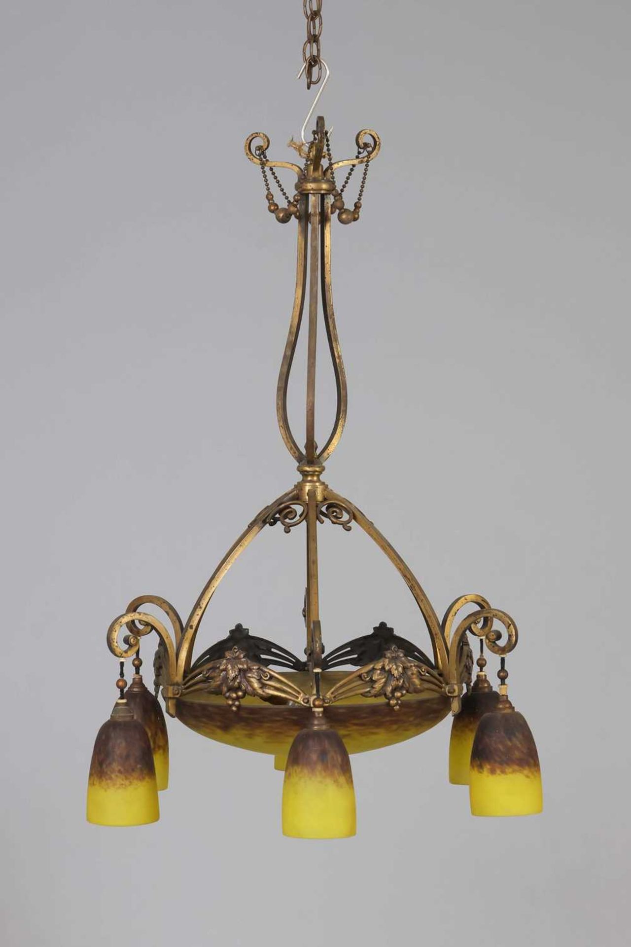 Französische Deckenlampe des Jugendstil - Image 4 of 4