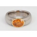 Ring mit Mandarin Granat