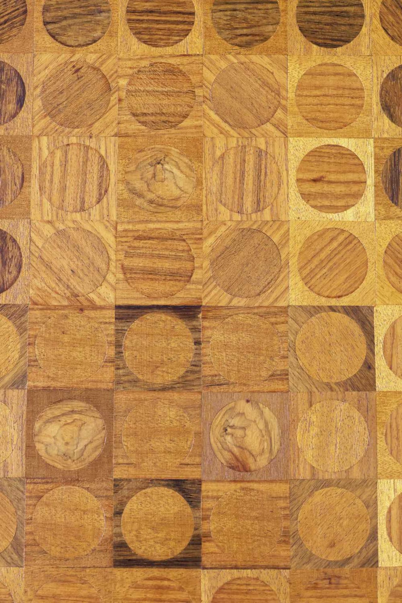 Holz-Collage/Intarsienild "Quadrat und Kreis" (1967) - Bild 2 aus 3