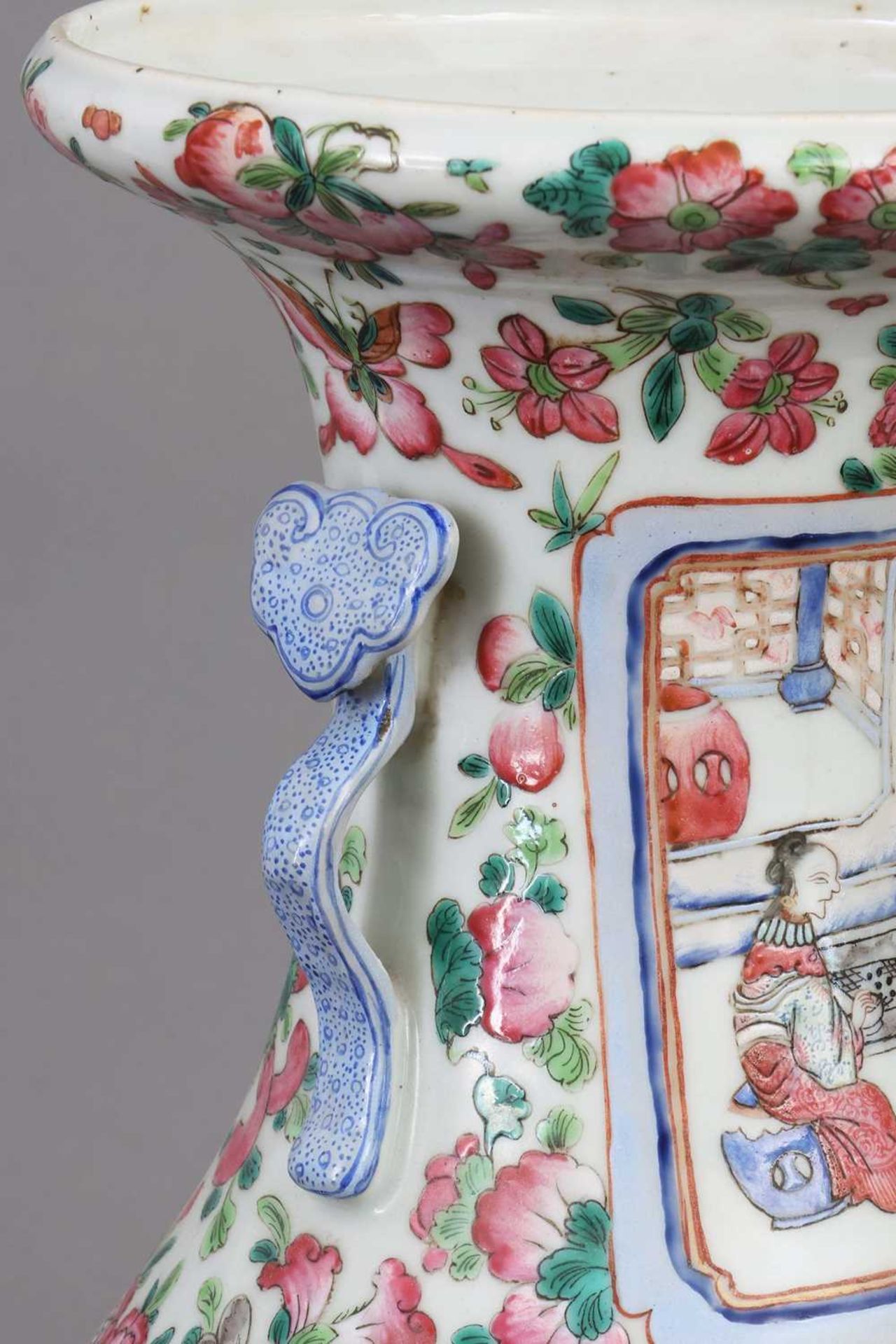 Chinesische Porzellanvase der Qing Dynastie - Image 4 of 5