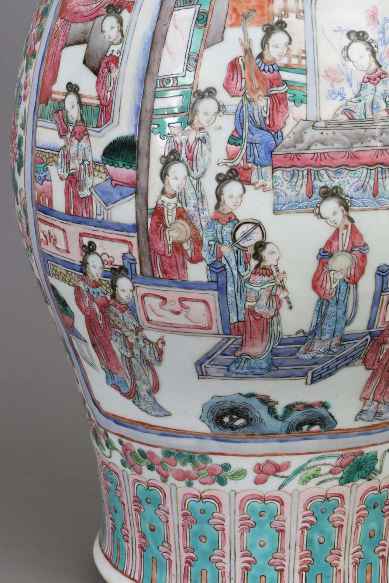 Chinesische Porzellanvase der Qing Dynastie - Image 3 of 5