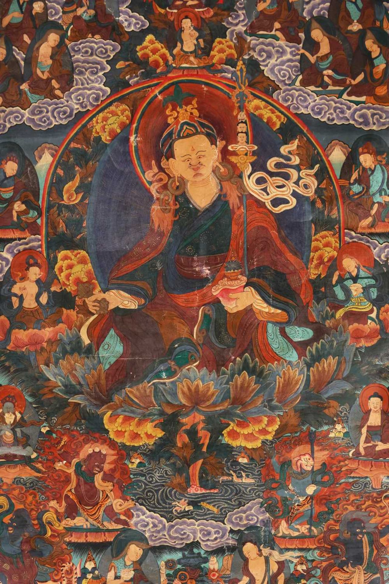 Tibetischer Thangka "Guru Rinpoche Padmasambhava" - Image 2 of 3