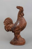 Dekorative Eisenfigur eines Hahns