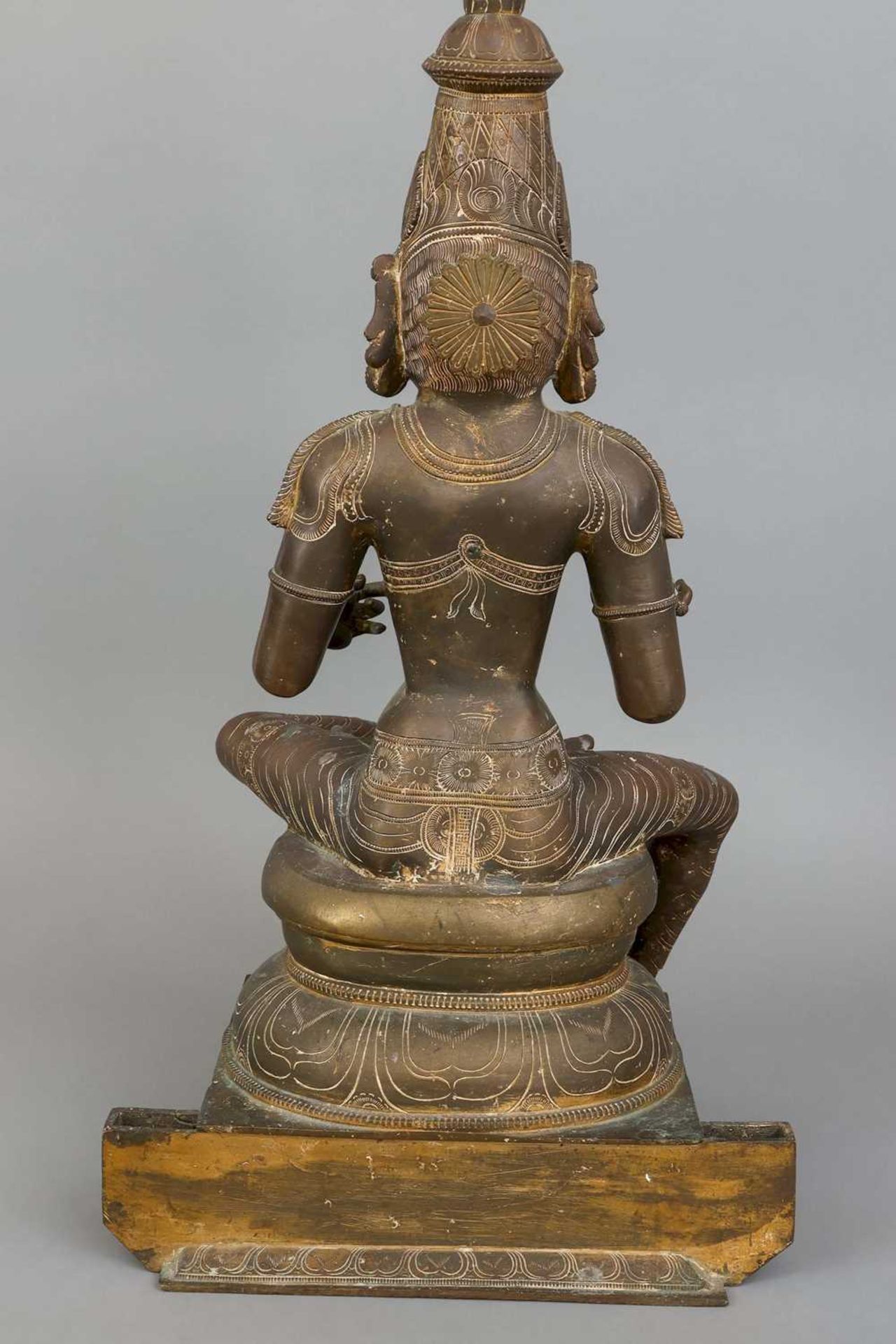 Indische Bronzefigur "Parvati" - Image 3 of 3