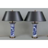 Paar chinesische Porzellanlampen