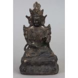 Chinesische Bronzefigur der Guanyin