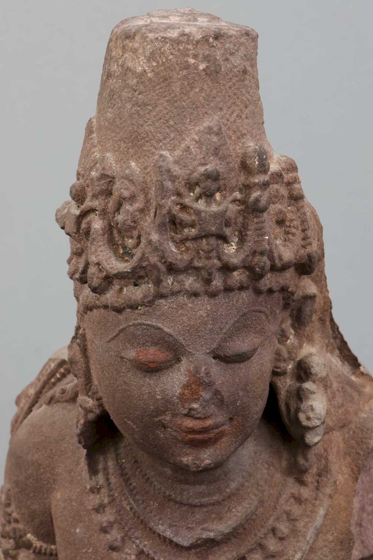 Indische Steinfigur "Vishnu" - Image 3 of 4