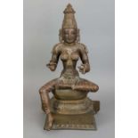 Indische Bronzefigur "Parvati"