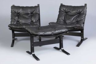 2 WESTNOFA (Norwegen) "Siesta" Lounge Sessel mit 1 Ottoman