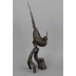 Japanische Bronzefigur/Räuchergefäß "Fasan"
