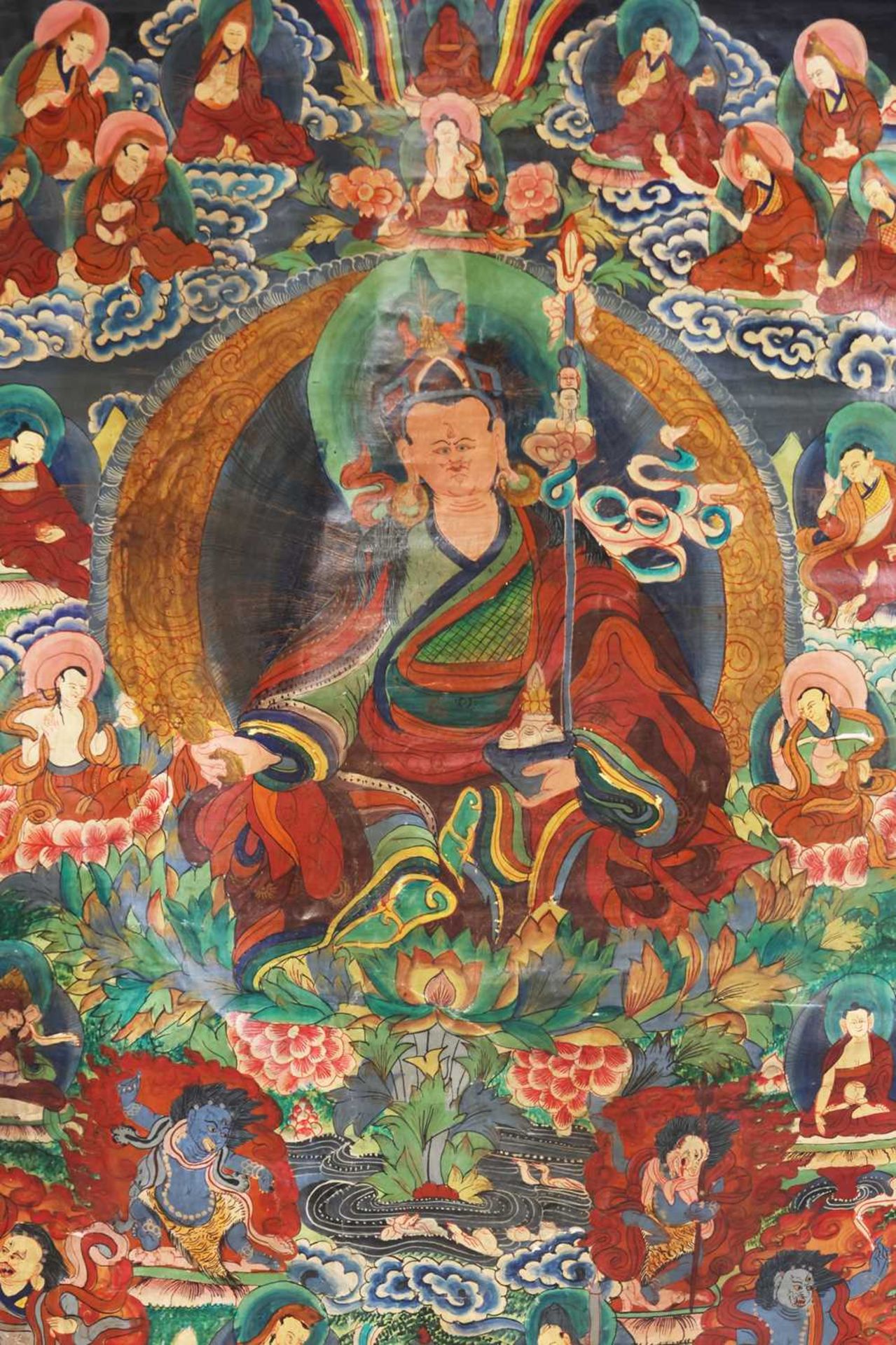 Tibetischer Thangka "Guru Rinpoche Padmasambhava" - Image 2 of 4