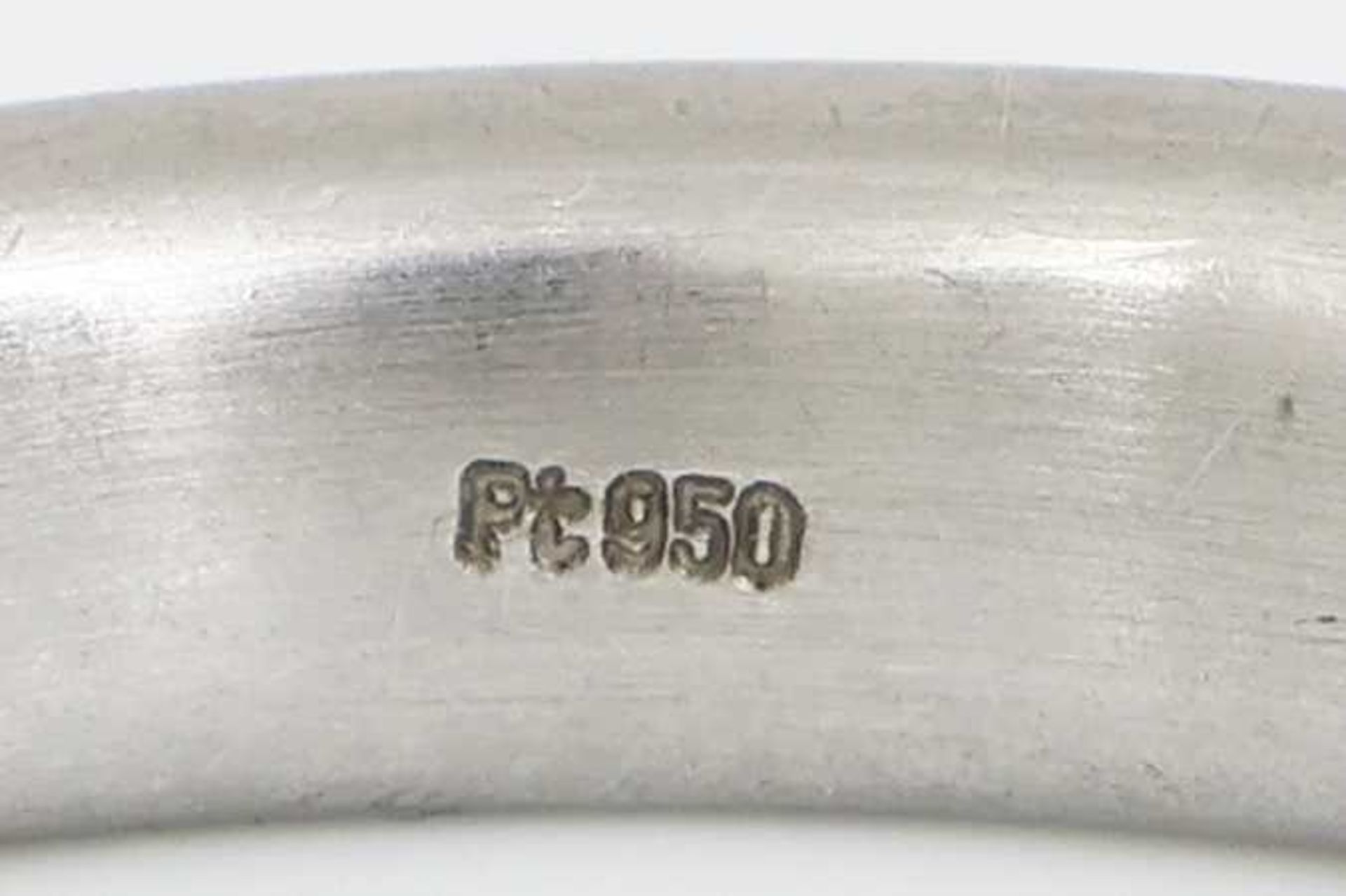 Platin-Ring mit Turmalinen - Bild 3 aus 3