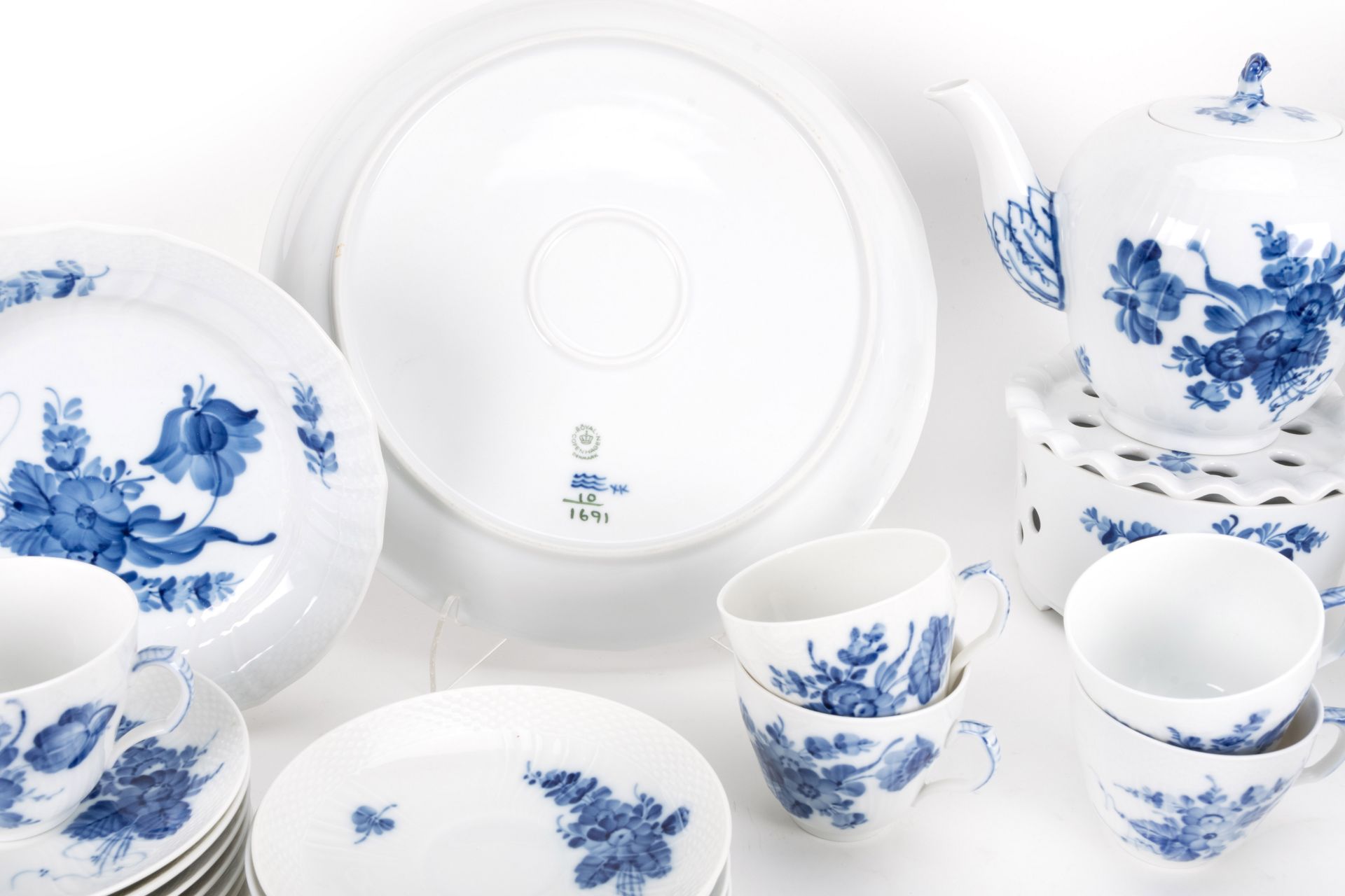 Royal Copenhagen Kaffee- und Teeservice 'Blaue Blume' - Bild 5 aus 5