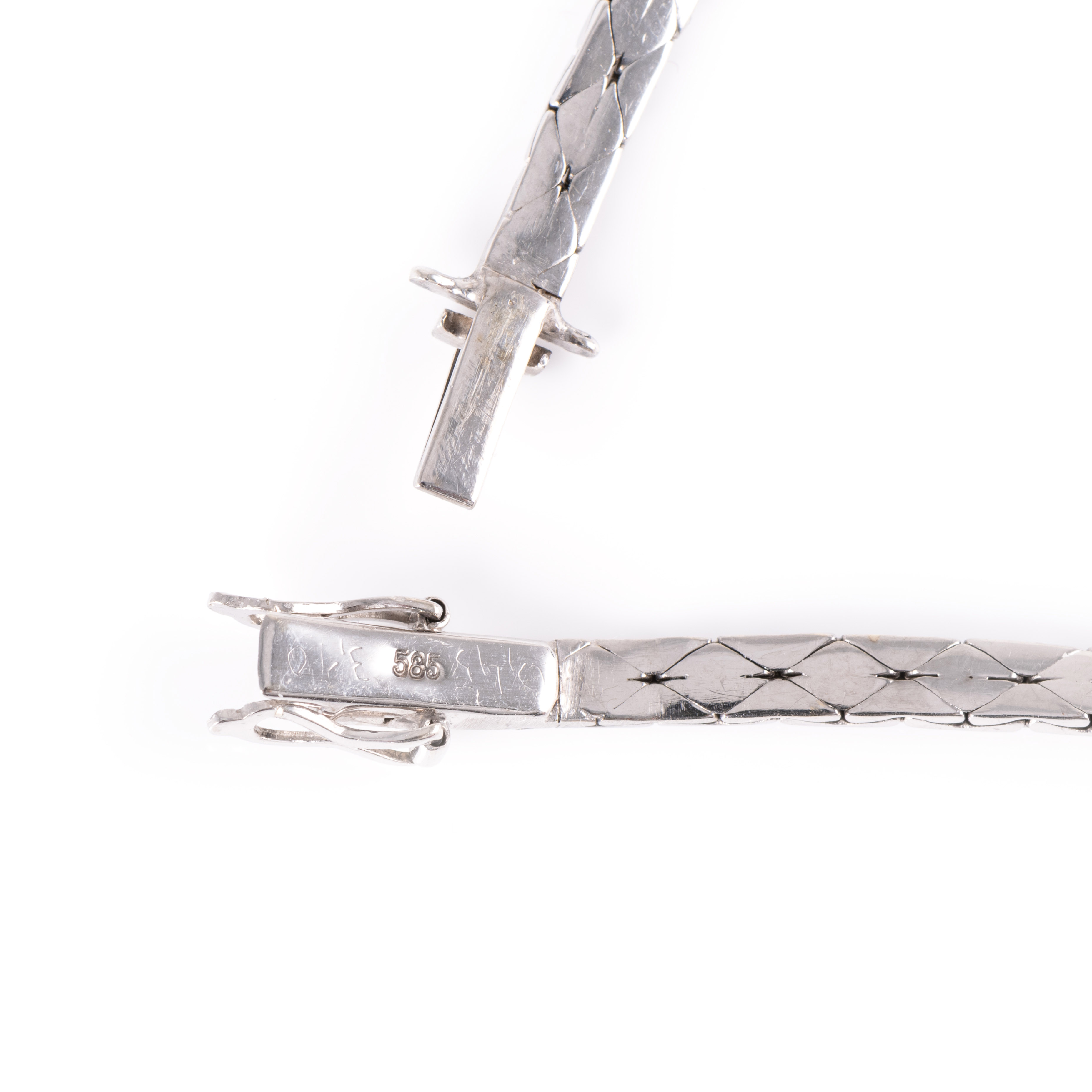 Collier und Armband mit Brillant-Saphirbesatz - Image 8 of 8