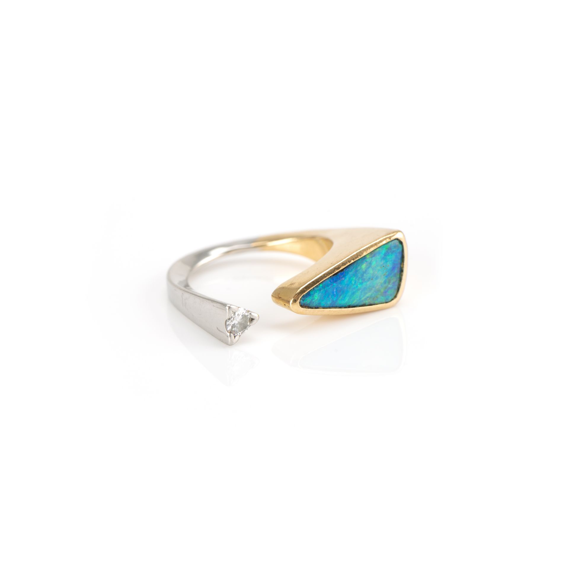 Damenring mit Opal- und Diamantbesatz - Image 2 of 6