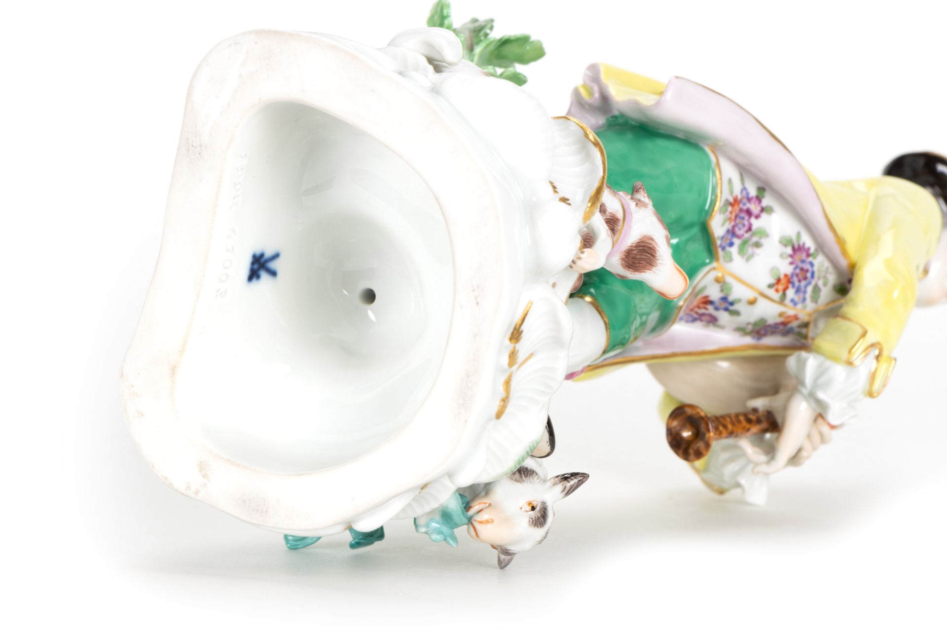 Meissen Schäferfigur beim Musizieren mit Dudelsack - Bild 4 aus 4