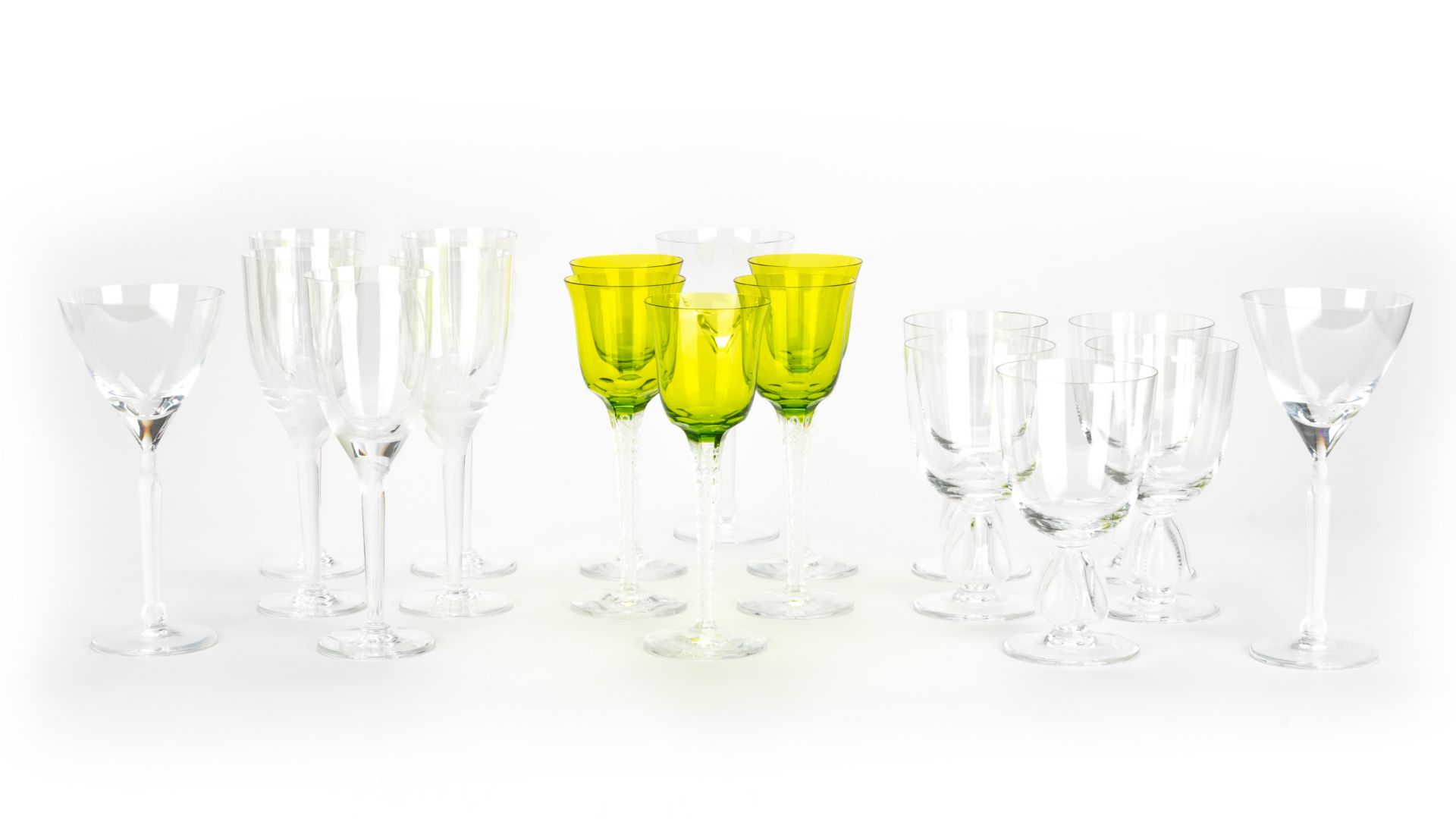 Lalique Konvolut verschiedener Gläser