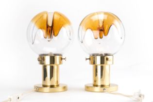 Kaiser Leuchten, Paar italienische Tischleuchten, Entwurf von Toni Zuccheri