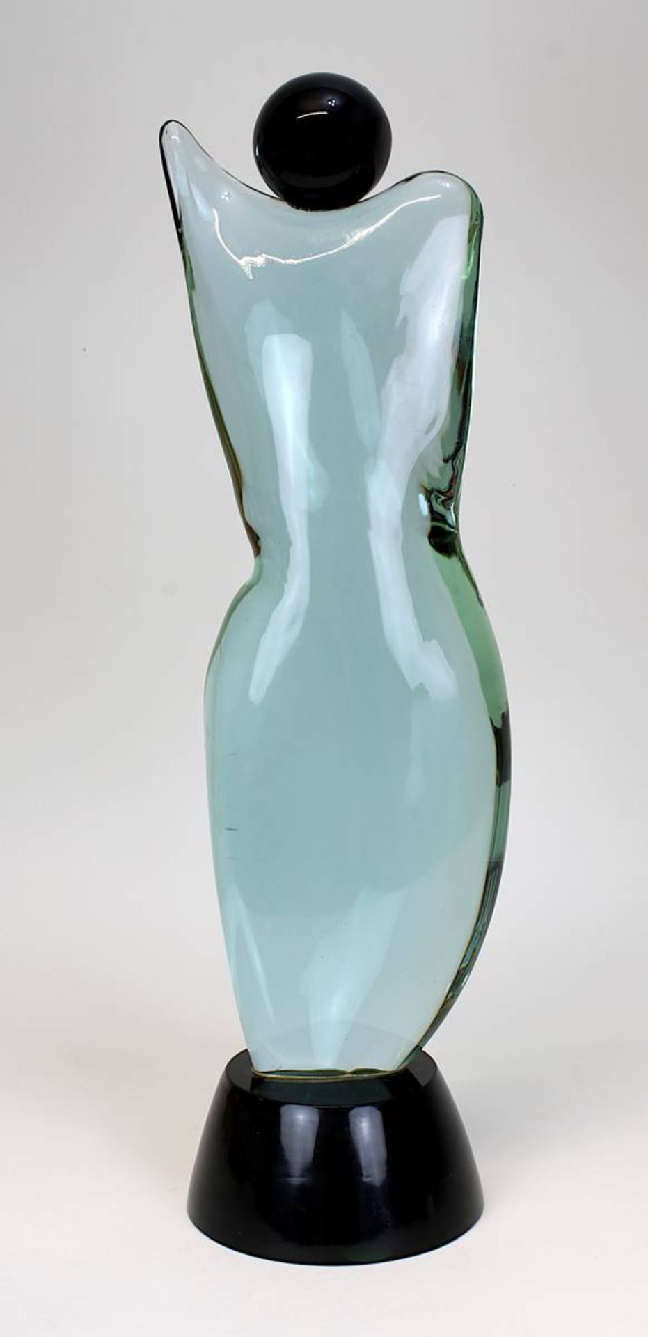 Antonio da Ros, Attr., Glasskulptur, Murano um 1960-70, Korpus aus durchgefärbtem Rauchglas, mit - Image 2 of 2