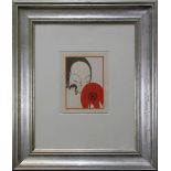 Lepape, Georges (Paris 1887 - 1971 Bonneval), "Le miror rouge", Farblithographie, im Stein sign.