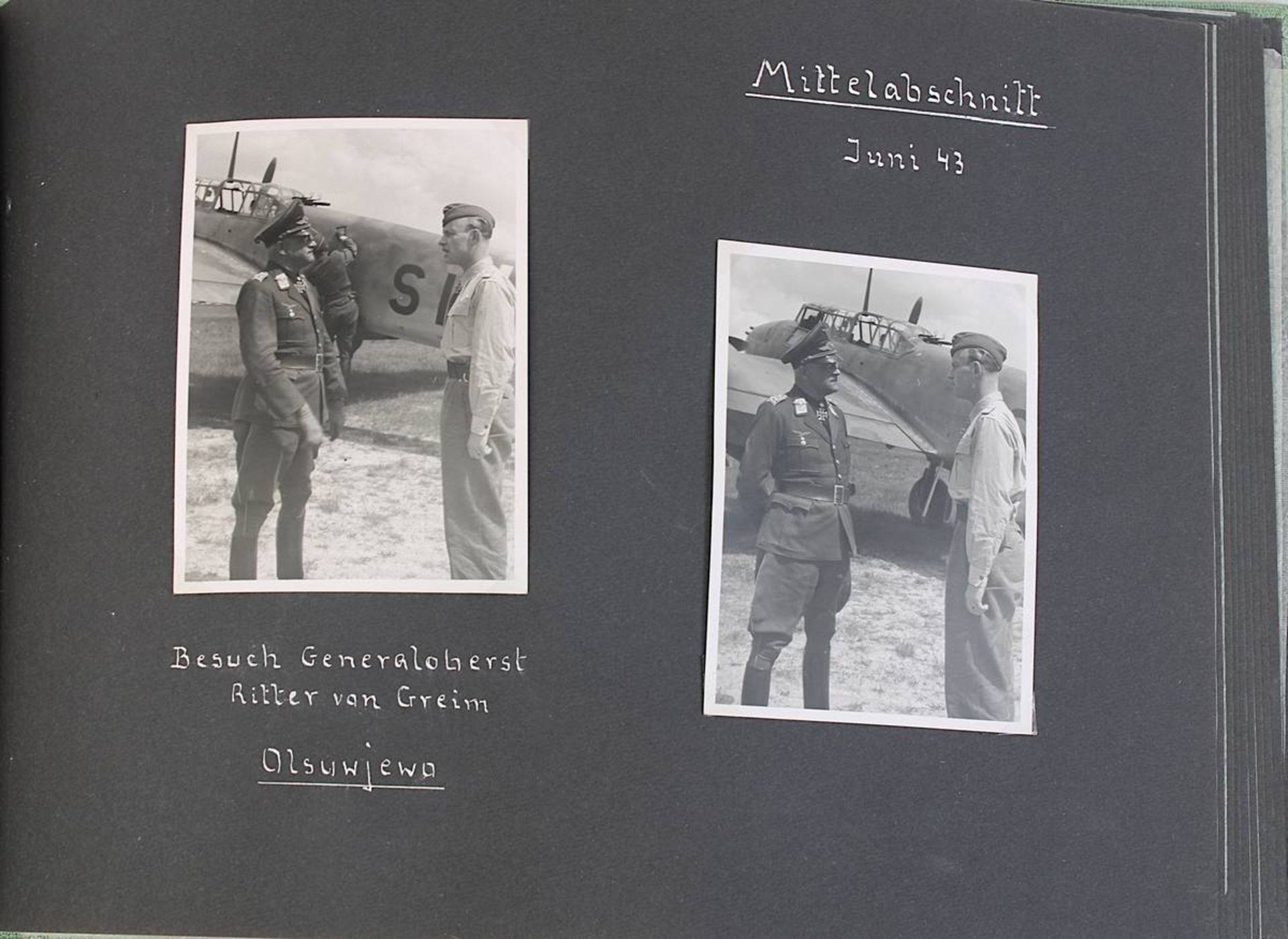 Privates Photoalbum des Kampffliegers, Eichenlaubträger und Oberst i.G. Hans-Henning Freiherr von - Image 7 of 7