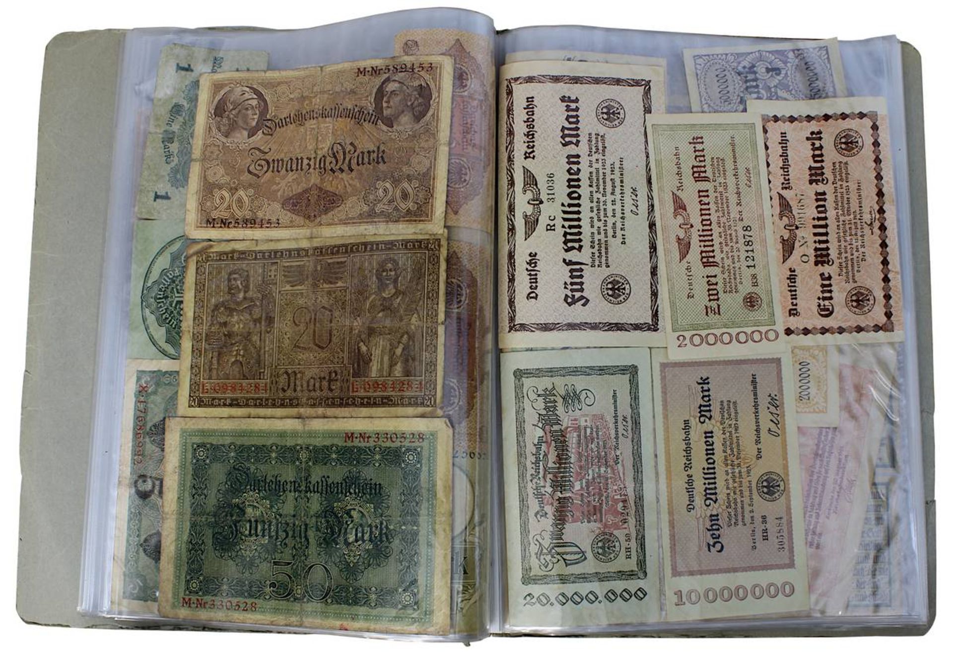 Notgeldalbum, deutsch von 1910 bis 1920er Jahre, versch. Städte u. a. Lörrach, Schopfheim, Waldshut,