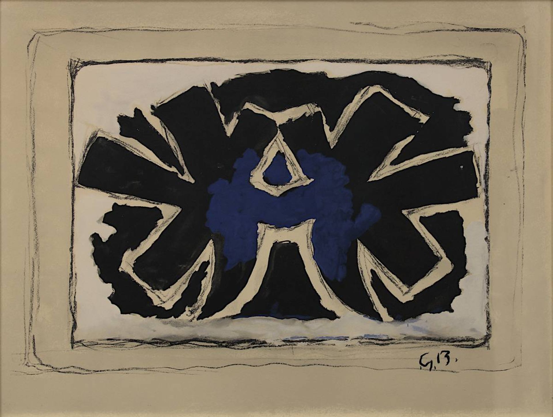 Braque, Georges (Argenteuil 1882 - 1963 Paris), Zwei Vögel, Farblithographie, im Stein - Image 2 of 2